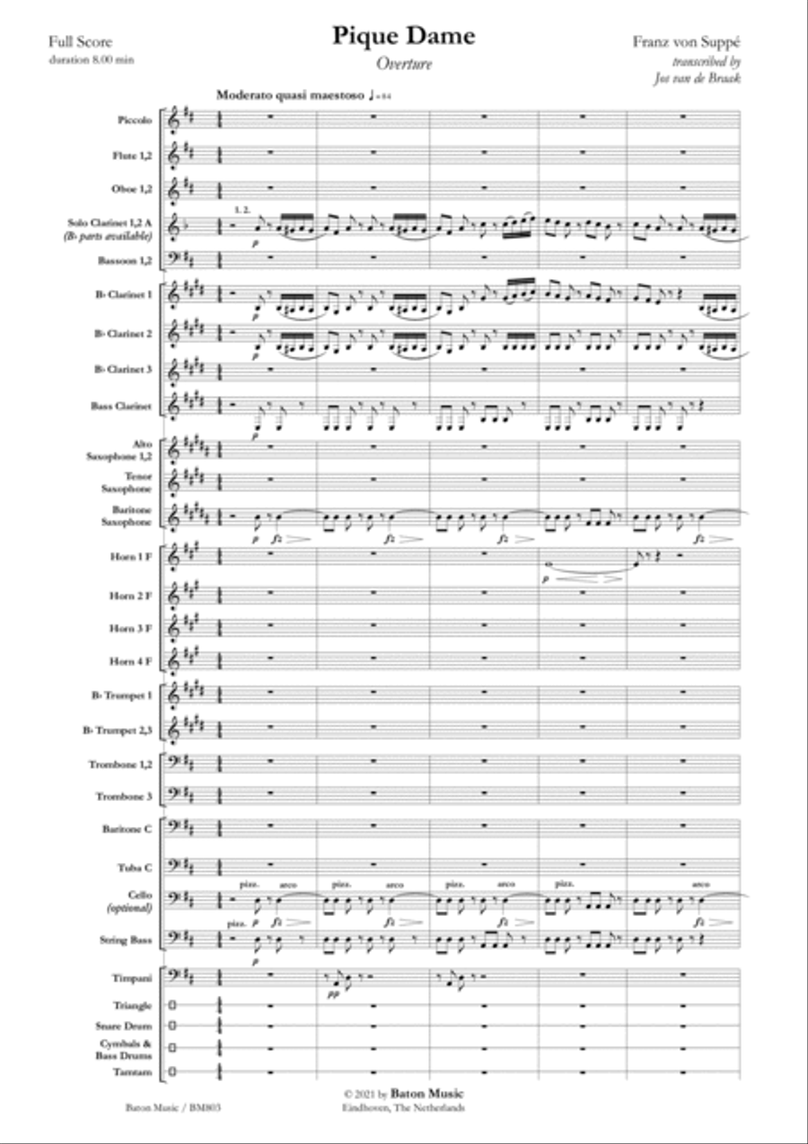 Pique Dame Concert Band scores gallery preview page 2