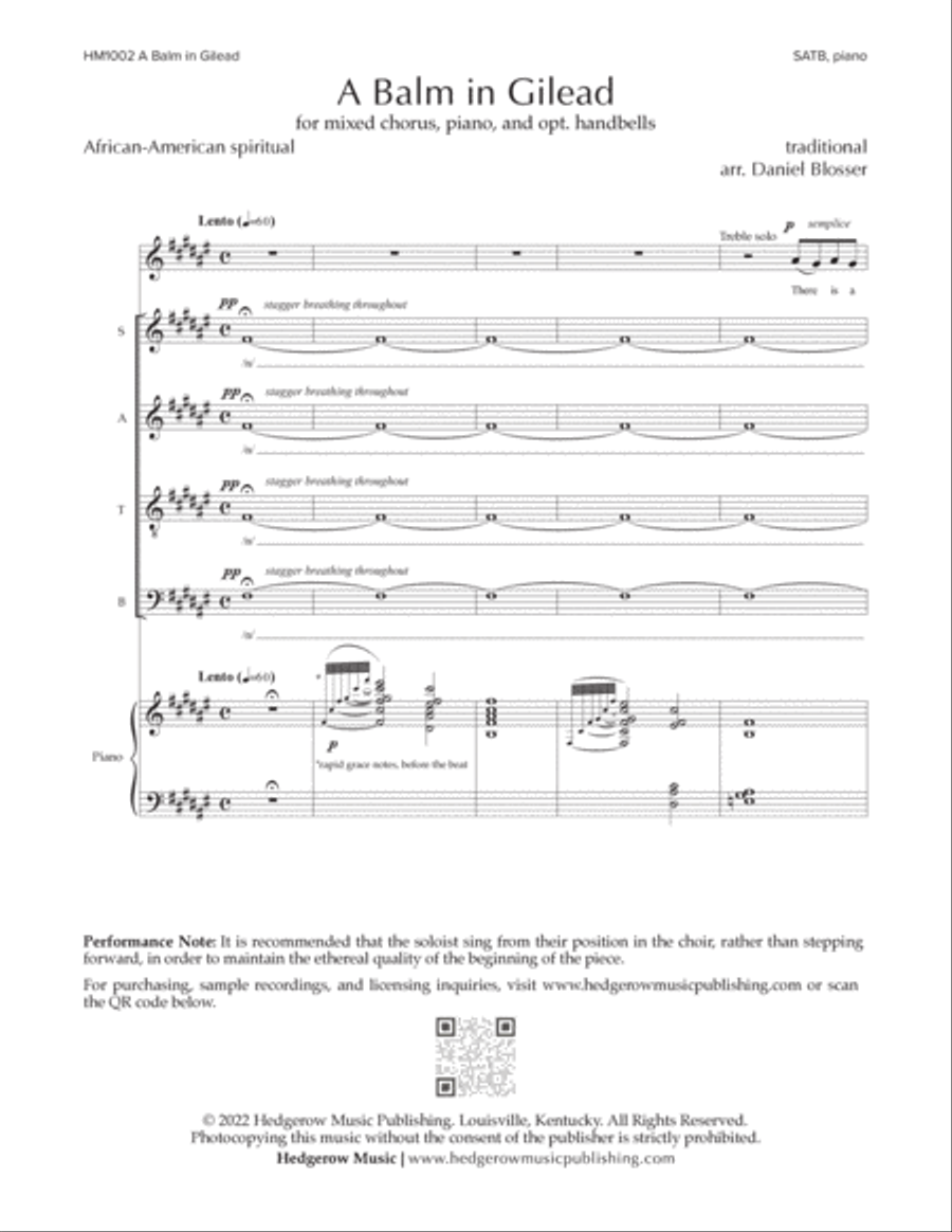 A Balm in Gilead Divisi scores gallery preview page 2