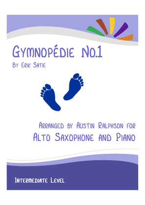 Gymnopedie No.1 - alto sax and piano with FREE BACKING TRACK
