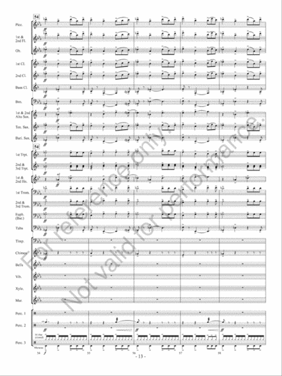 Sunscapes Concert Band scores gallery preview page 14