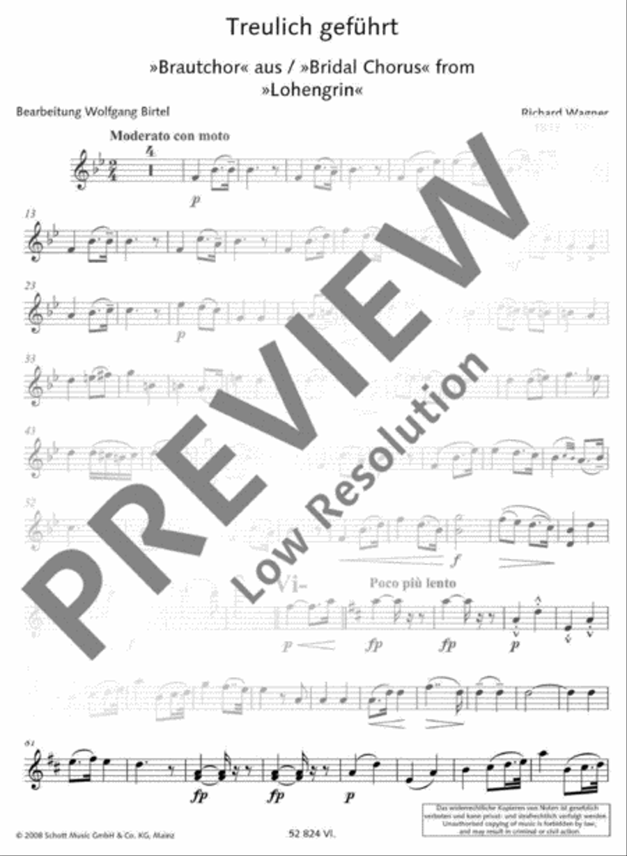 Treulich geführt by Richard Wagner Violin - Digital Sheet Music page 10