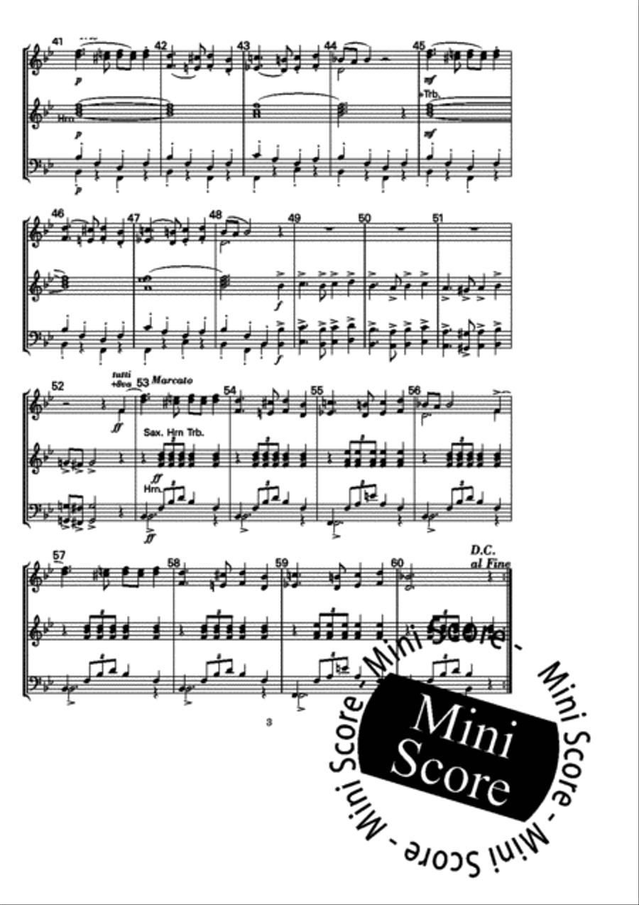 Persian March Fanfare Band scores gallery preview page 19