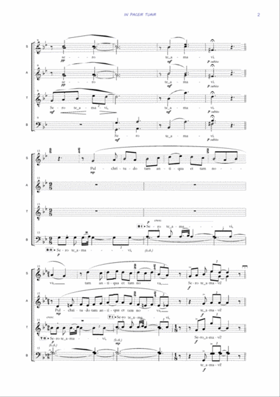 IN PACEM TUAM IN PACEM TUAM Divisi scores gallery preview page 5