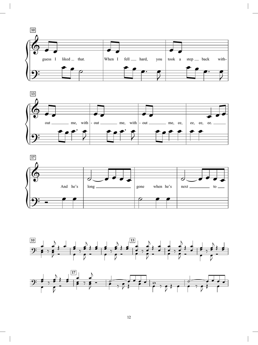 I Knew You Were Trouble Piano scores gallery preview page 2