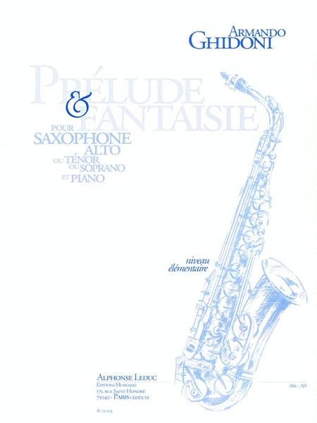 Prelude Et Fantaisie (saxophone-alto & Piano)