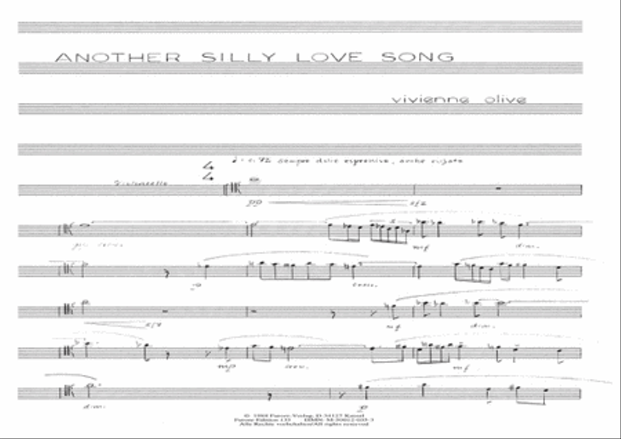 Another silly Love Song Another silly Love Song Clarinet scores gallery preview page 2