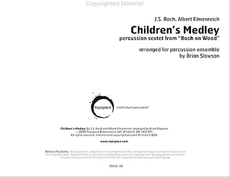 Children's Medley Children's Medley Percussion Ensemble scores gallery preview page 2