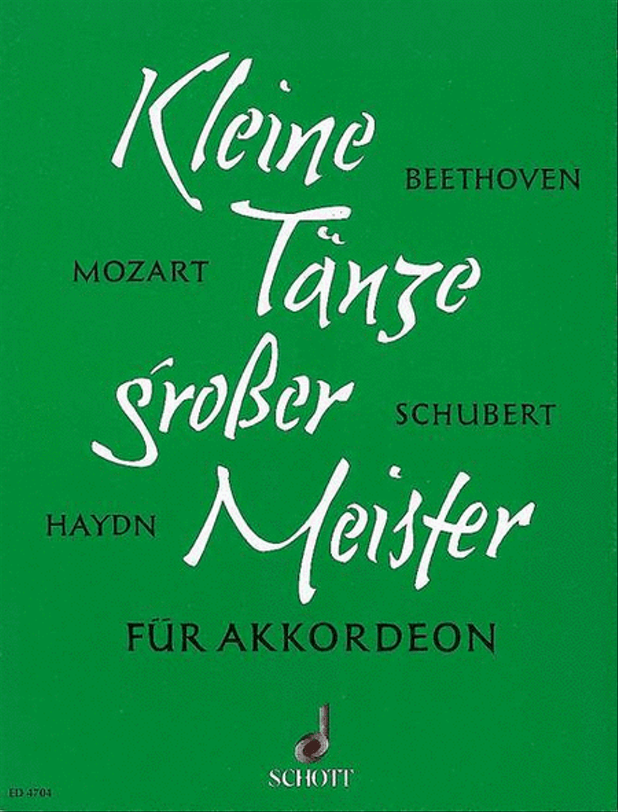 Kleine Tänze großer Meister Accordion scores gallery preview page 1