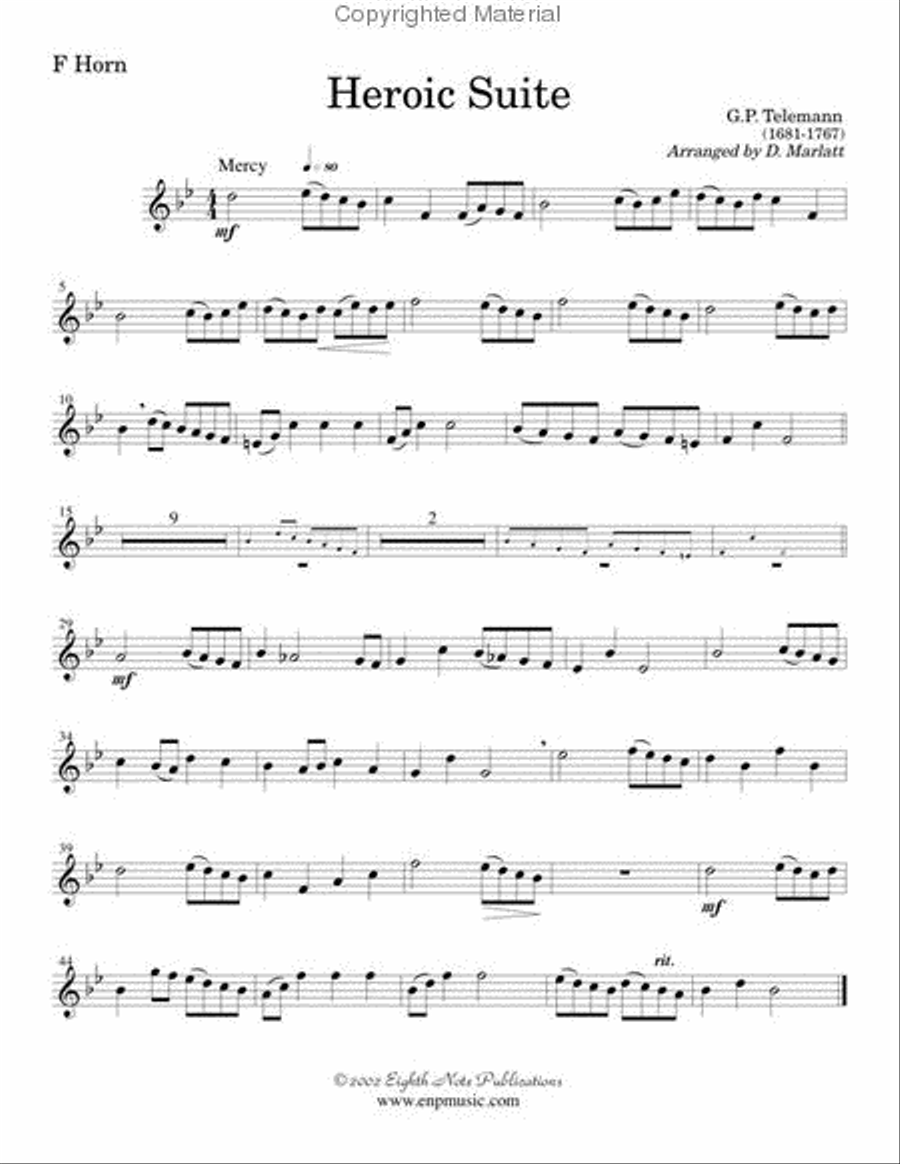 Heroic Suite Small Ensemble scores gallery preview page 2
