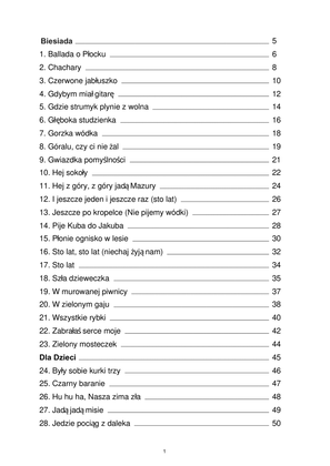 The Great Polish Songbook - 100 Songs from Various Categories [VERY EASY]