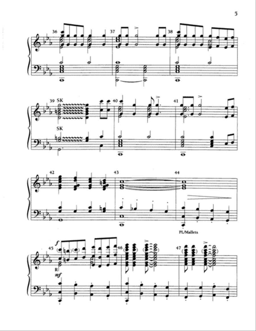 Joshua Fit the Battle of Jericho 5-Octaves scores gallery preview page 5
