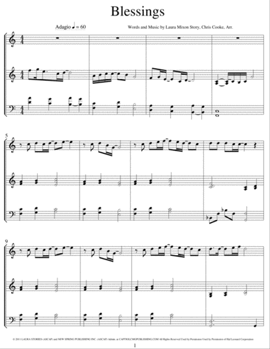 Blessings Blessings Flute Solo scores gallery preview page 2