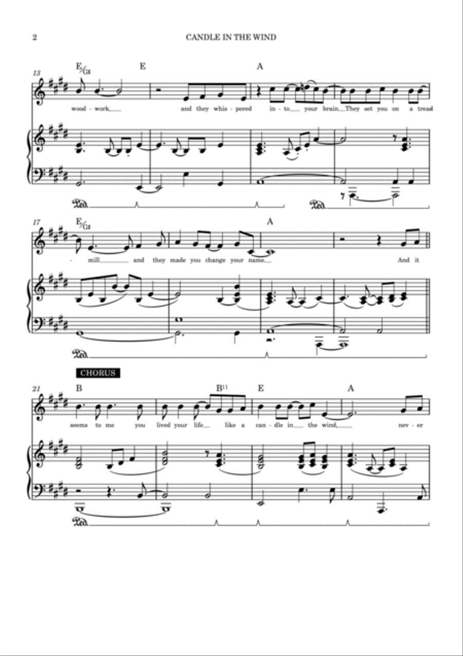 Candle In The Wind Voice scores gallery preview page 4