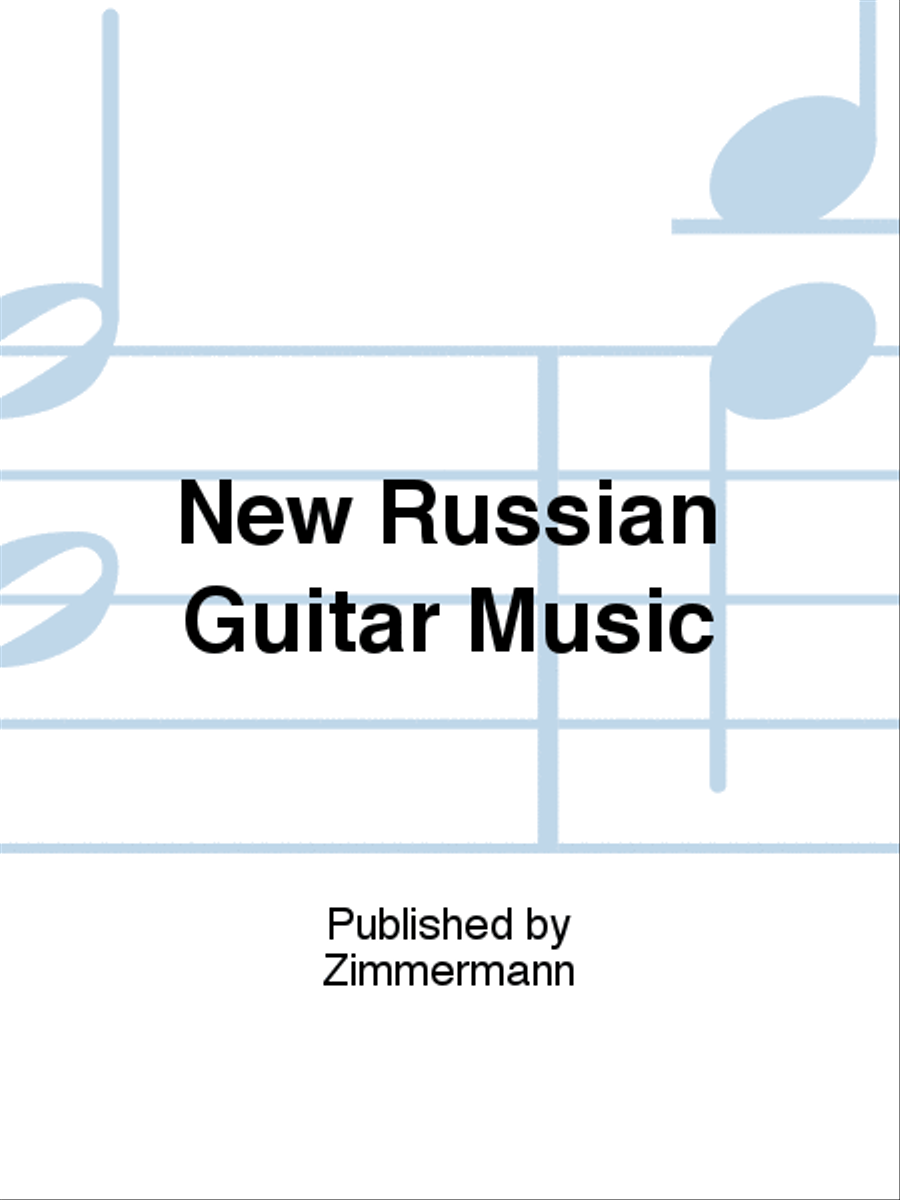 New Russian Guitar Music Guitar scores gallery preview page 1