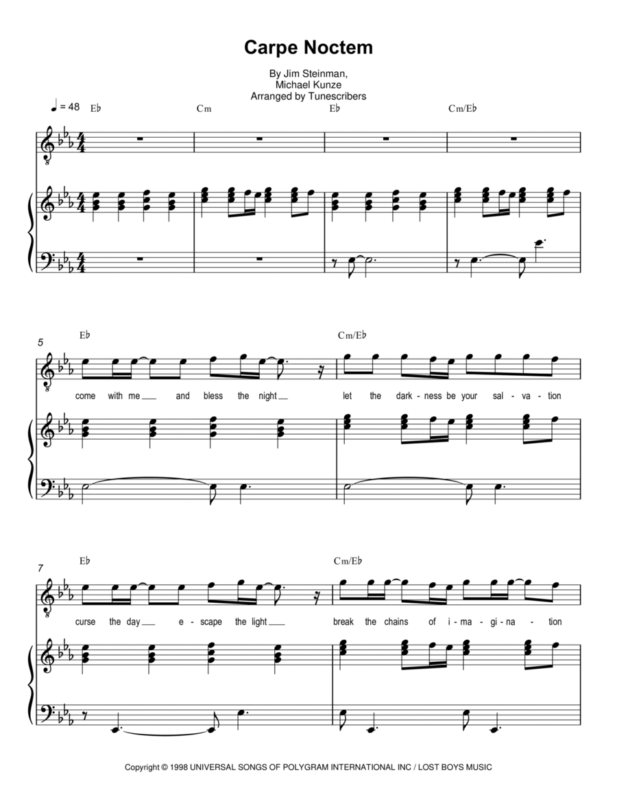 Carpe Noctem Carpe Noctem Voice scores gallery preview page 1