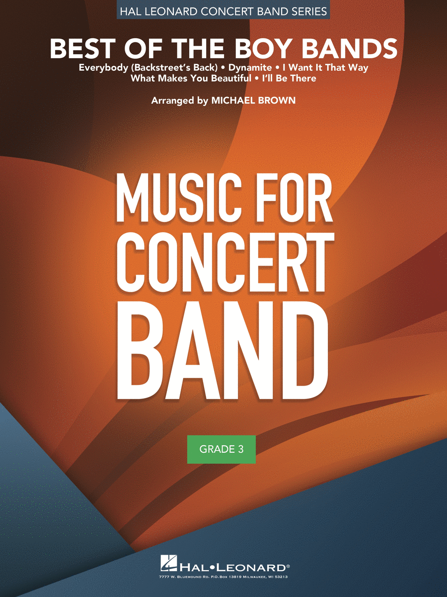 Best of the Boy Bands Concert Band scores gallery preview page 1