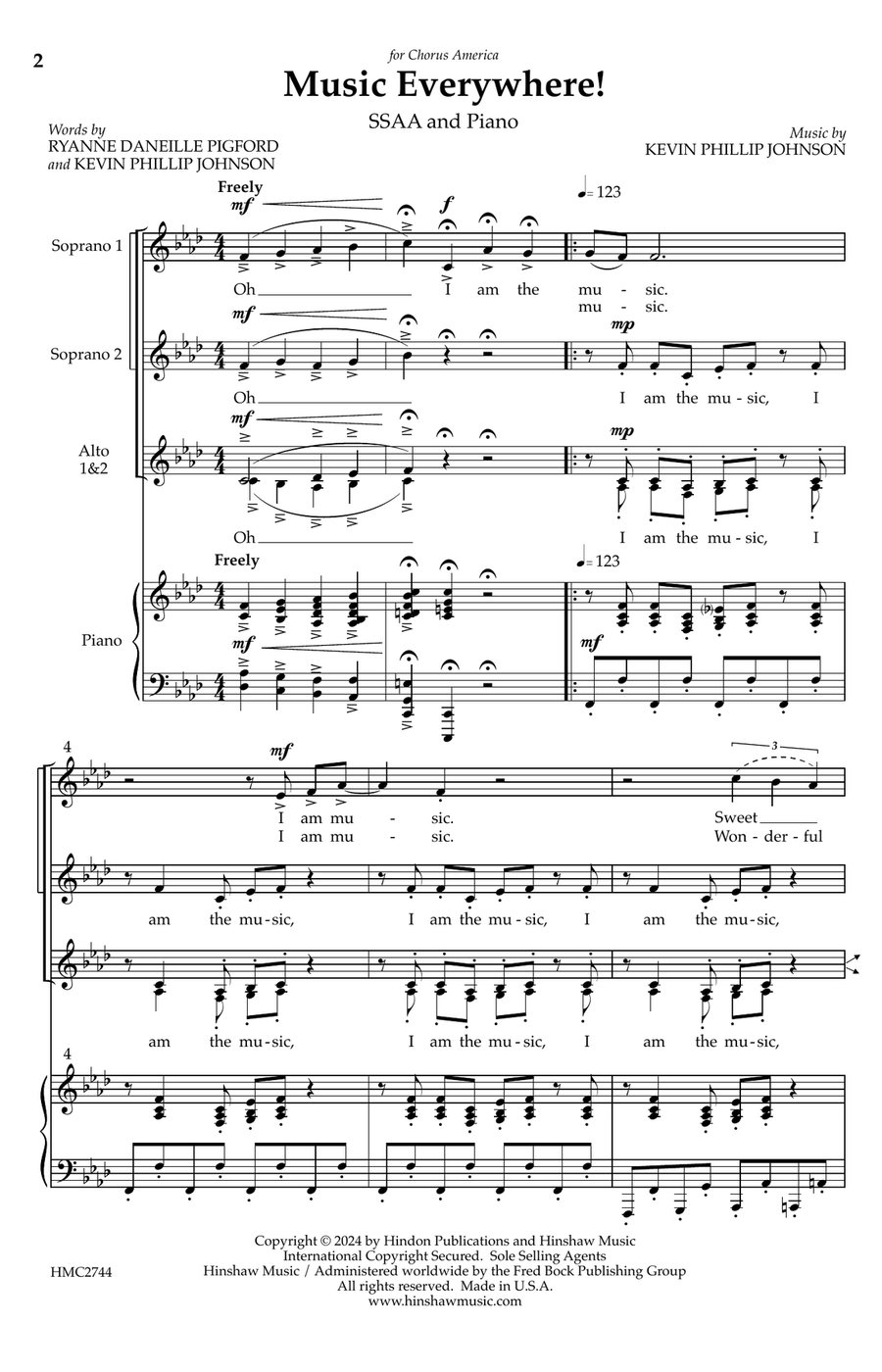 Music Everywhere! 4-Part scores gallery preview page 1