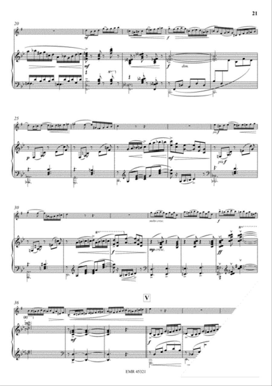 Konzert No. 1 g-moll Baritone Saxophone scores gallery preview page 10
