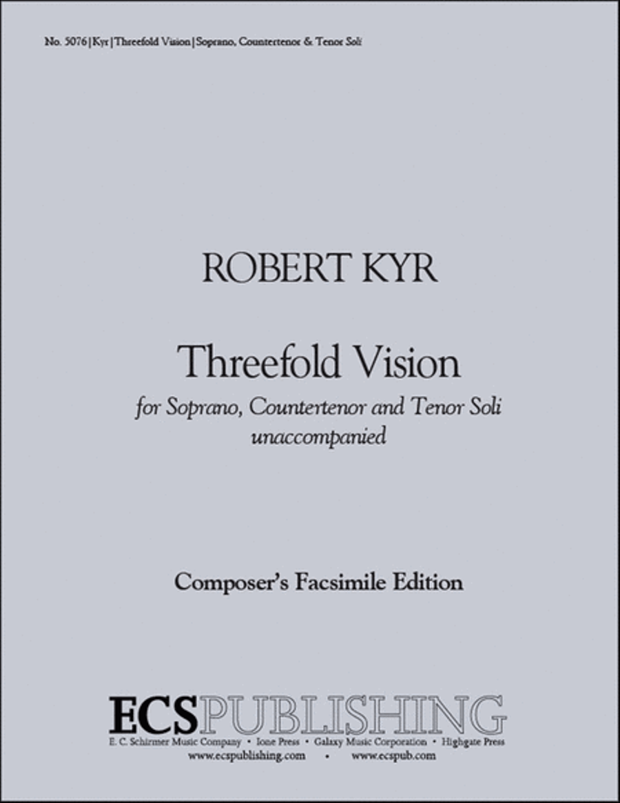 Threefold Vision A Cappella scores gallery preview page 1