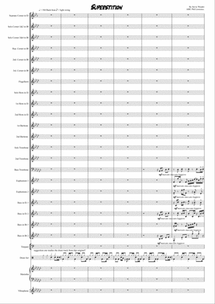 Superstition Brass Ensemble scores gallery preview page 1
