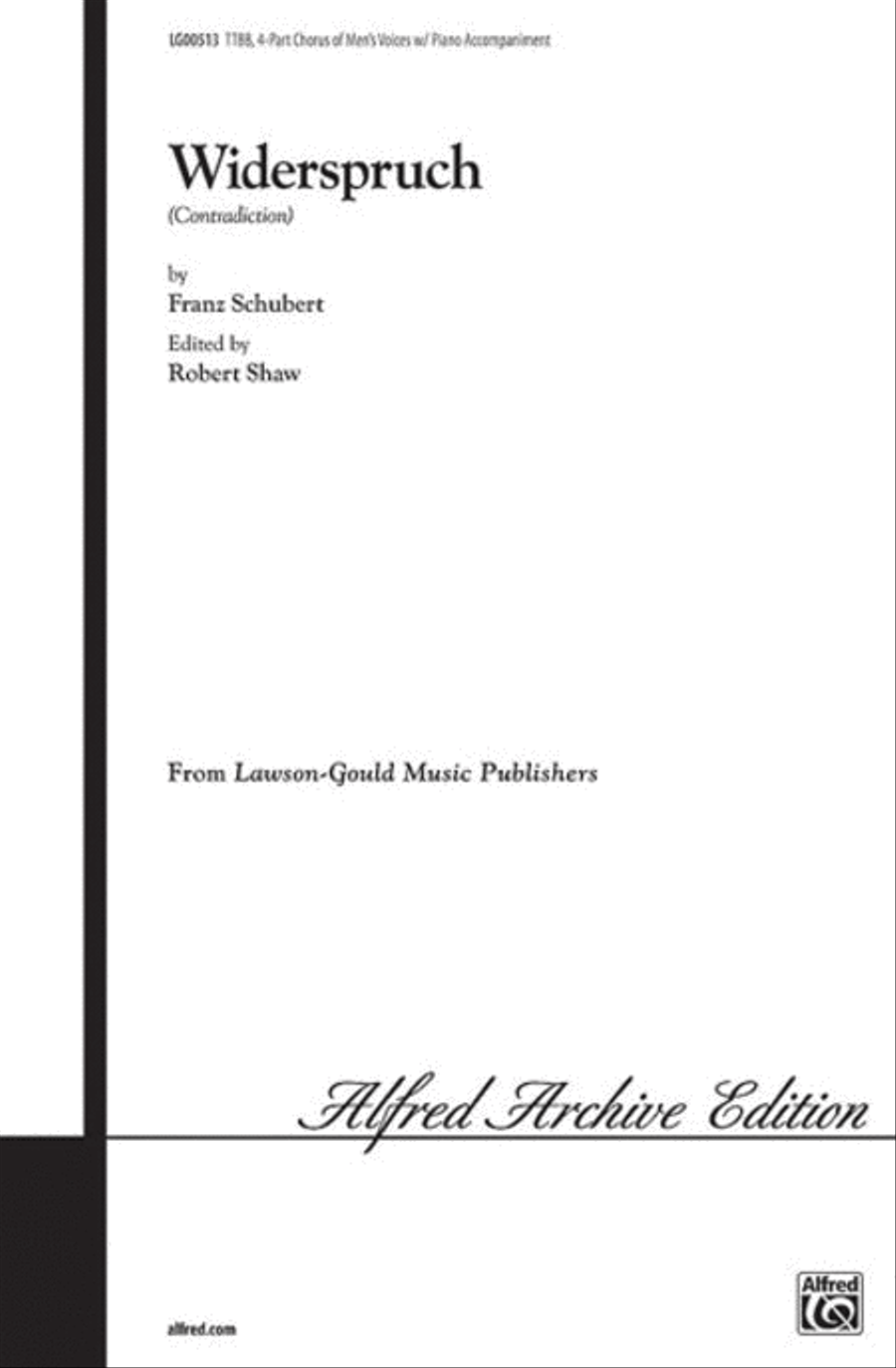 Widerspruch Men's Choir scores gallery preview page 1