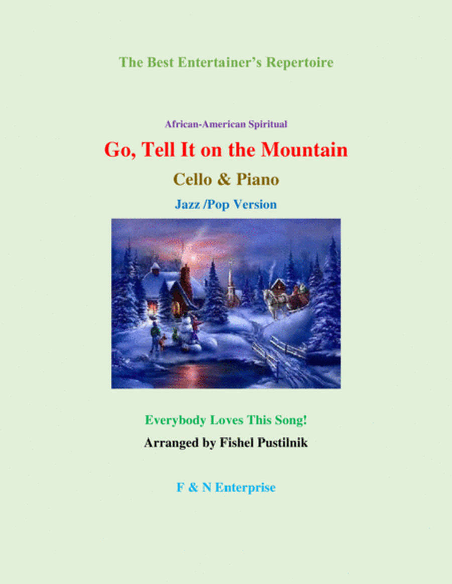 Piano Background for "Go, Tell It On The Mountain"-Cello and Piano image number null