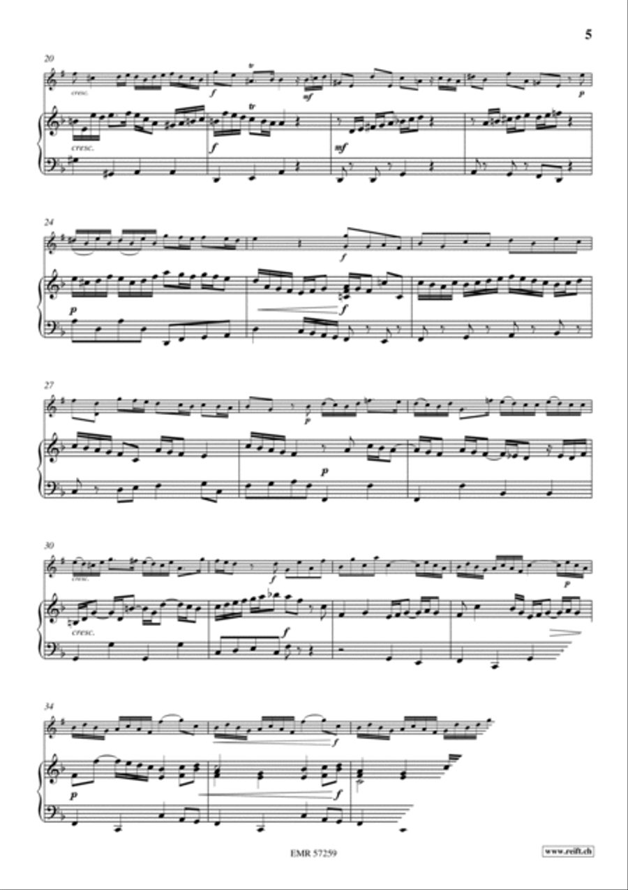 Sonata No. 2 Tenor Saxophone scores gallery preview page 6