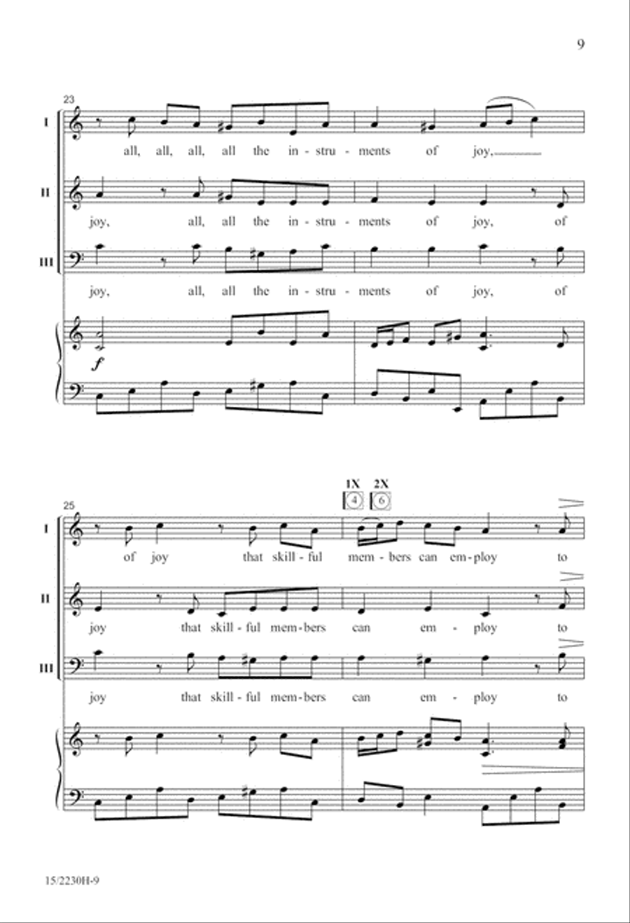 Sound the Trumpet Sound the Trumpet 3-Part scores gallery preview page 10