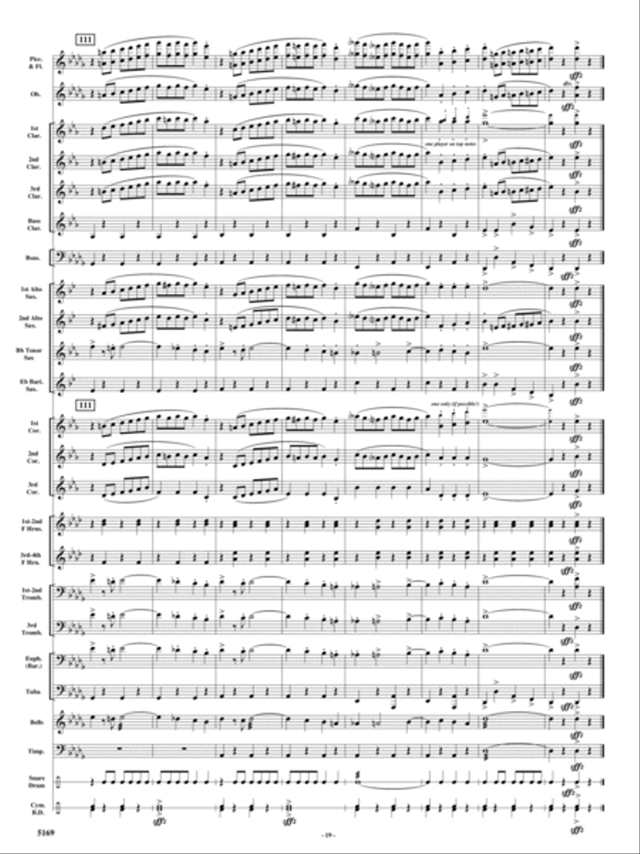 Rolling Thunder Concert Band scores gallery preview page 18
