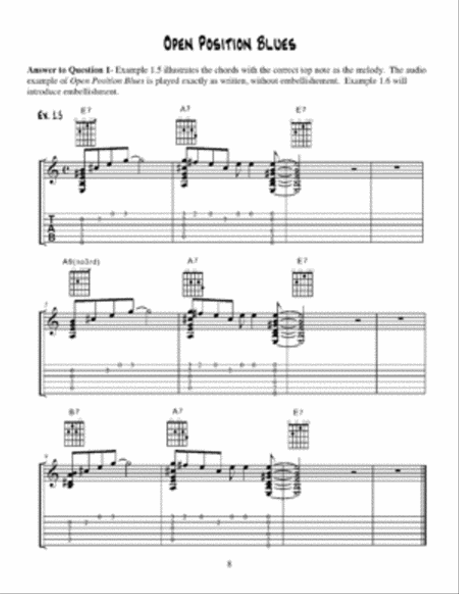Fingerstyle Jazz Guitar Chord Soloing Electric Guitar scores gallery preview page 4