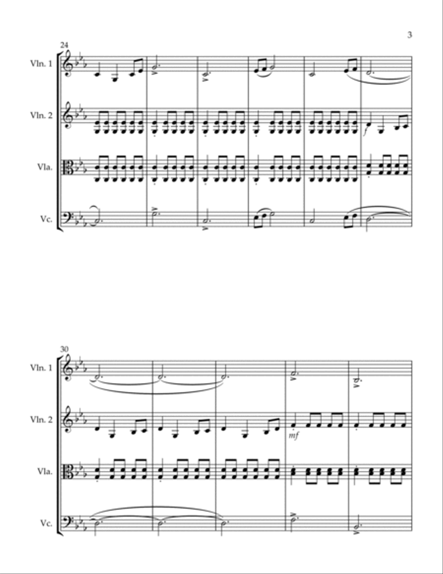 Game Of Thrones String Quartet scores gallery preview page 3