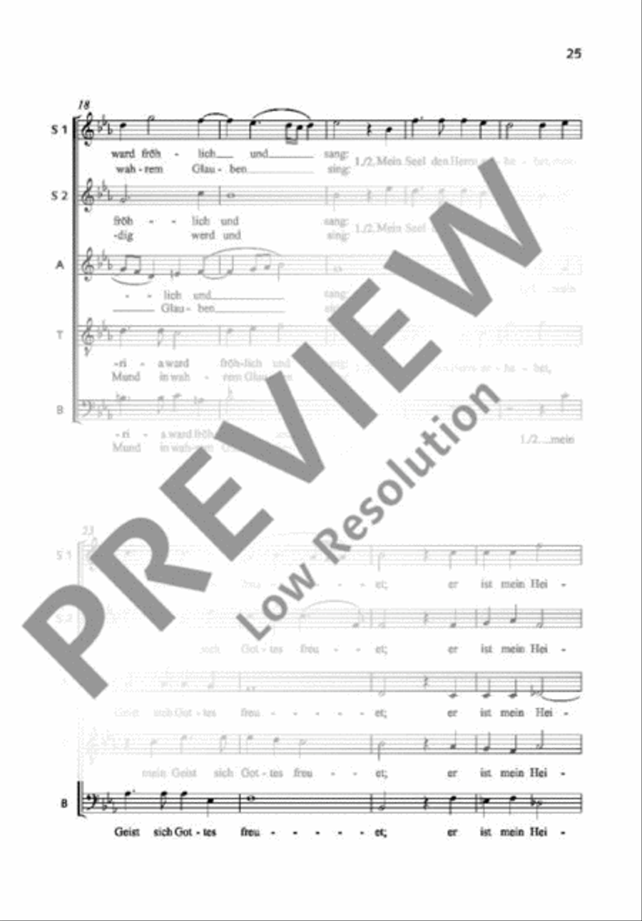 Übers Gebirg Maria geht SSATB scores gallery preview page 4