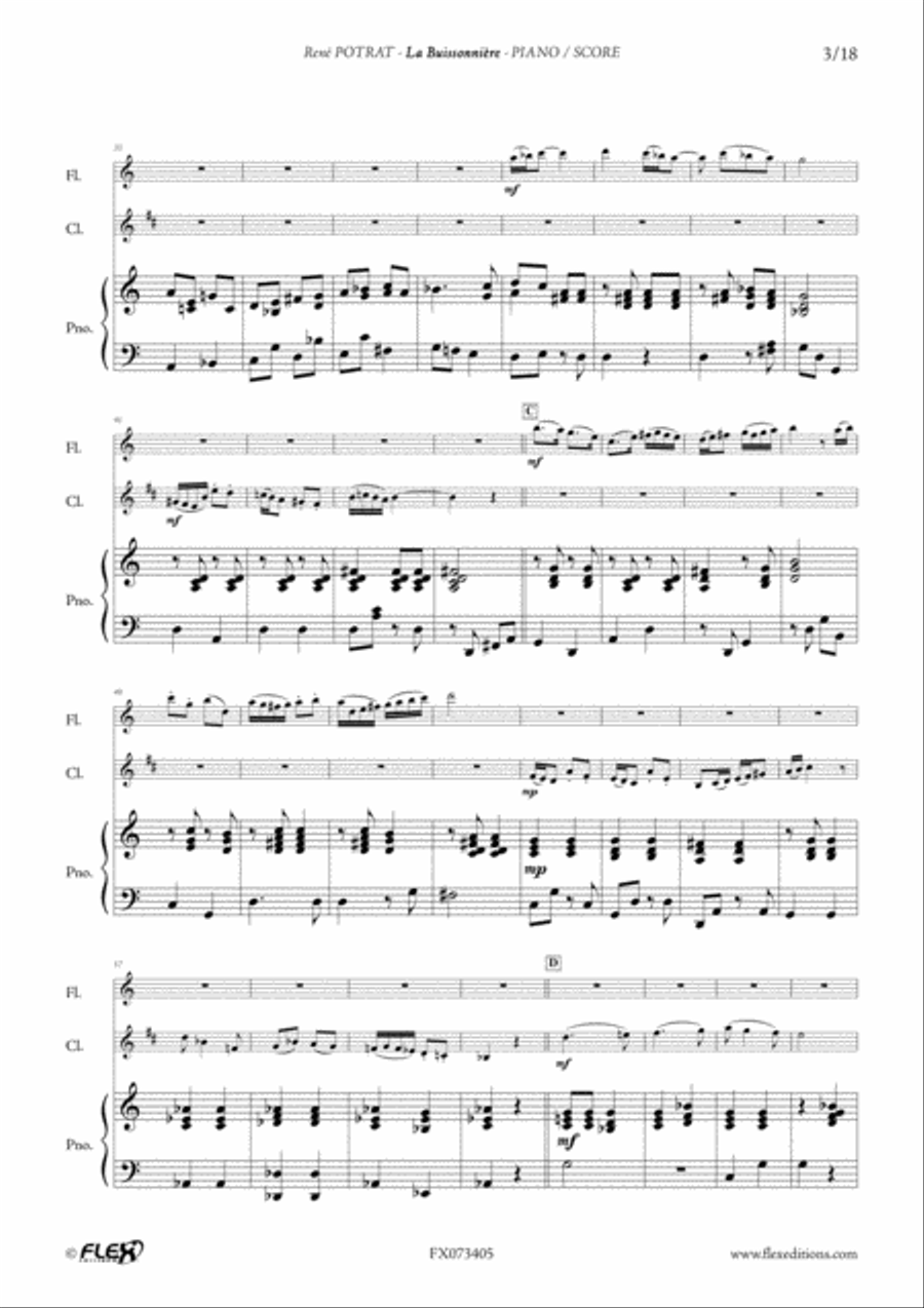 La Buissonniere Clarinet scores gallery preview page 3