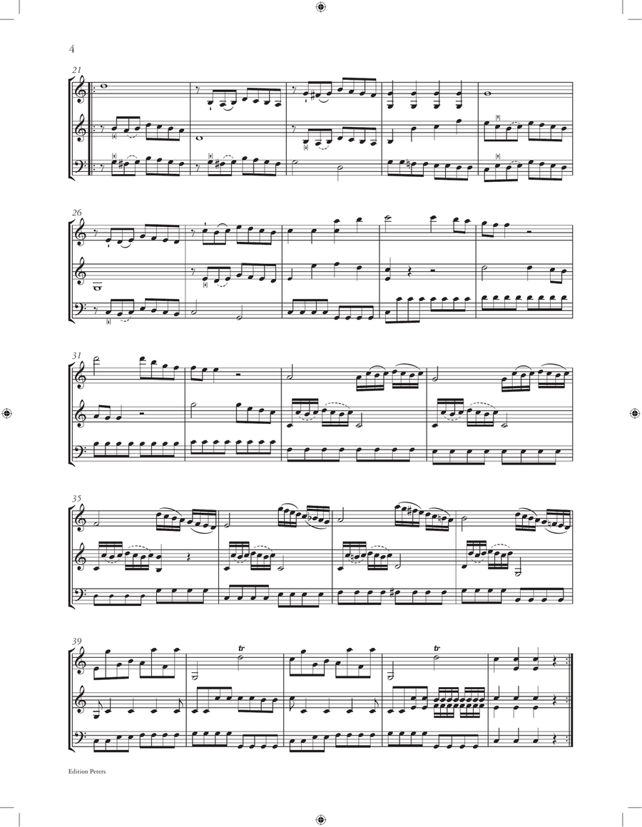 Serenade in C K648 'Ganz kleine Nachtmusik' Small Ensemble scores gallery preview page 4
