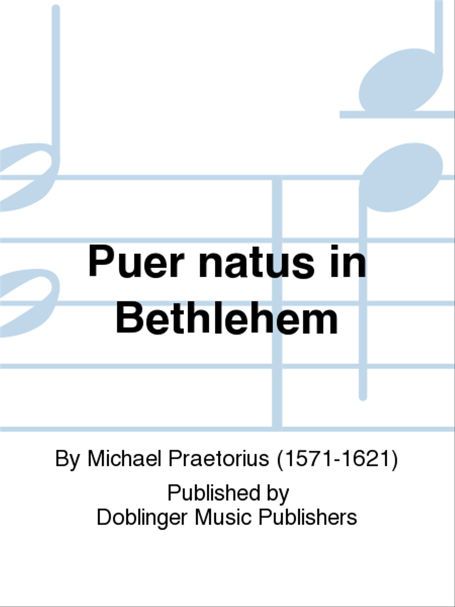 Puer natus in Bethlehem Puer natus in Bethlehem School and Community scores gallery preview page 1