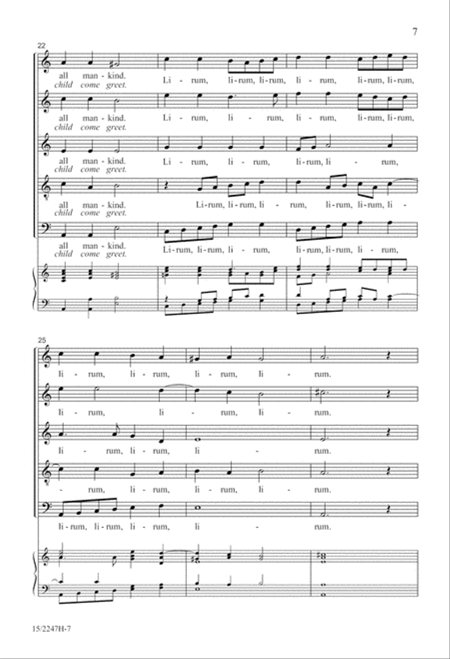 Lirum Lirum Lirum Lirum SSATB scores gallery preview page 8