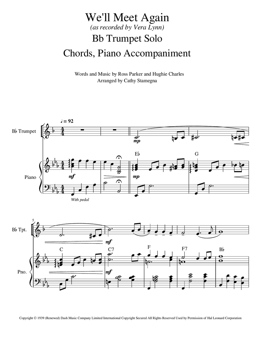 We'll Meet Again Small Ensemble scores gallery preview page 3