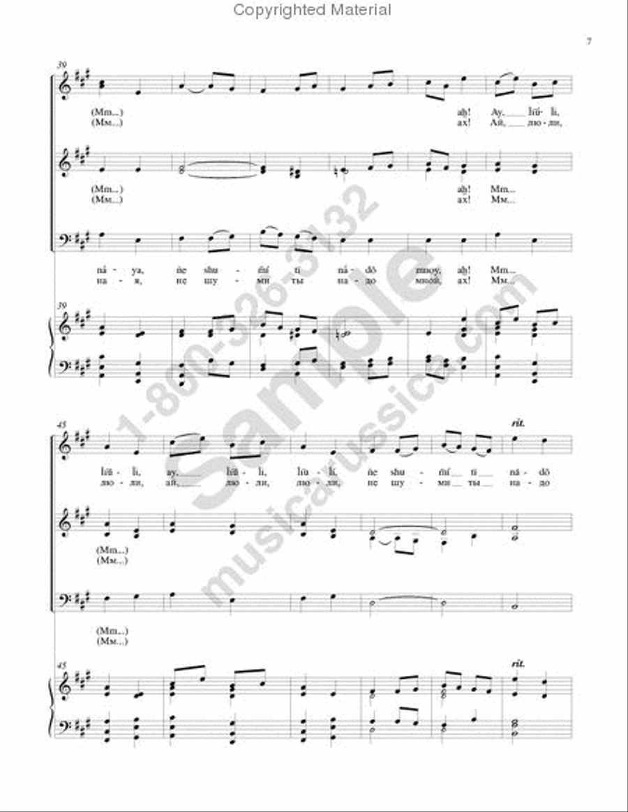 Kalinka 3-Part scores gallery preview page 6