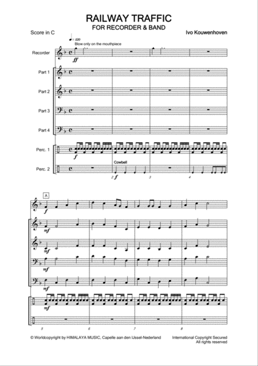 Railway Traffic Railway Traffic Fanfare Band scores gallery preview page 3