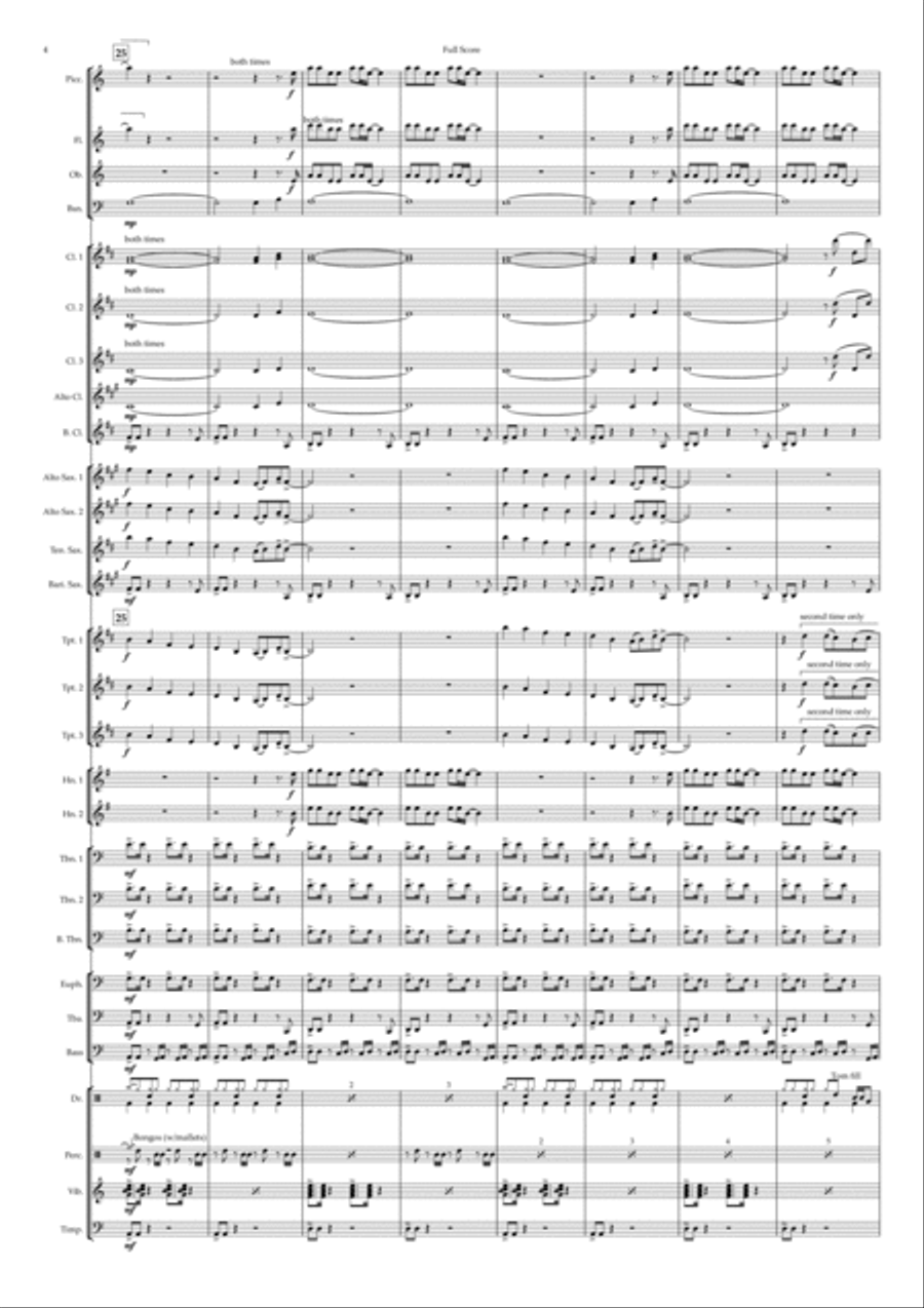 Get Over You Concert Band scores gallery preview page 4
