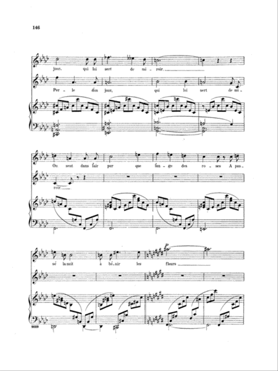 Chausson: Thirty-Three Songs (French) Voice scores gallery preview page 4