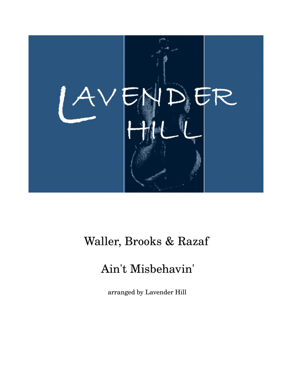 Ain't Misbehavin' Violin Solo scores gallery preview page 1