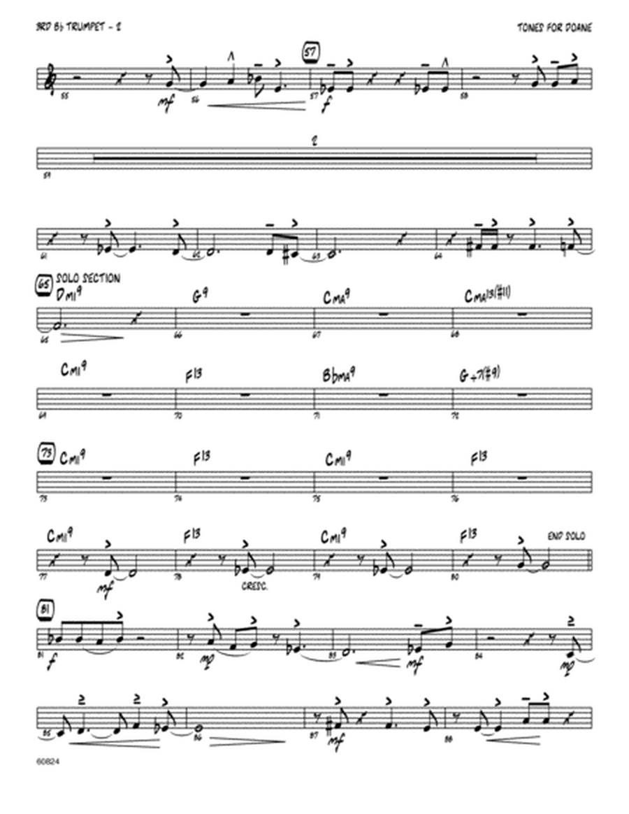 Tones For Doane - 3rd Bb Trumpet