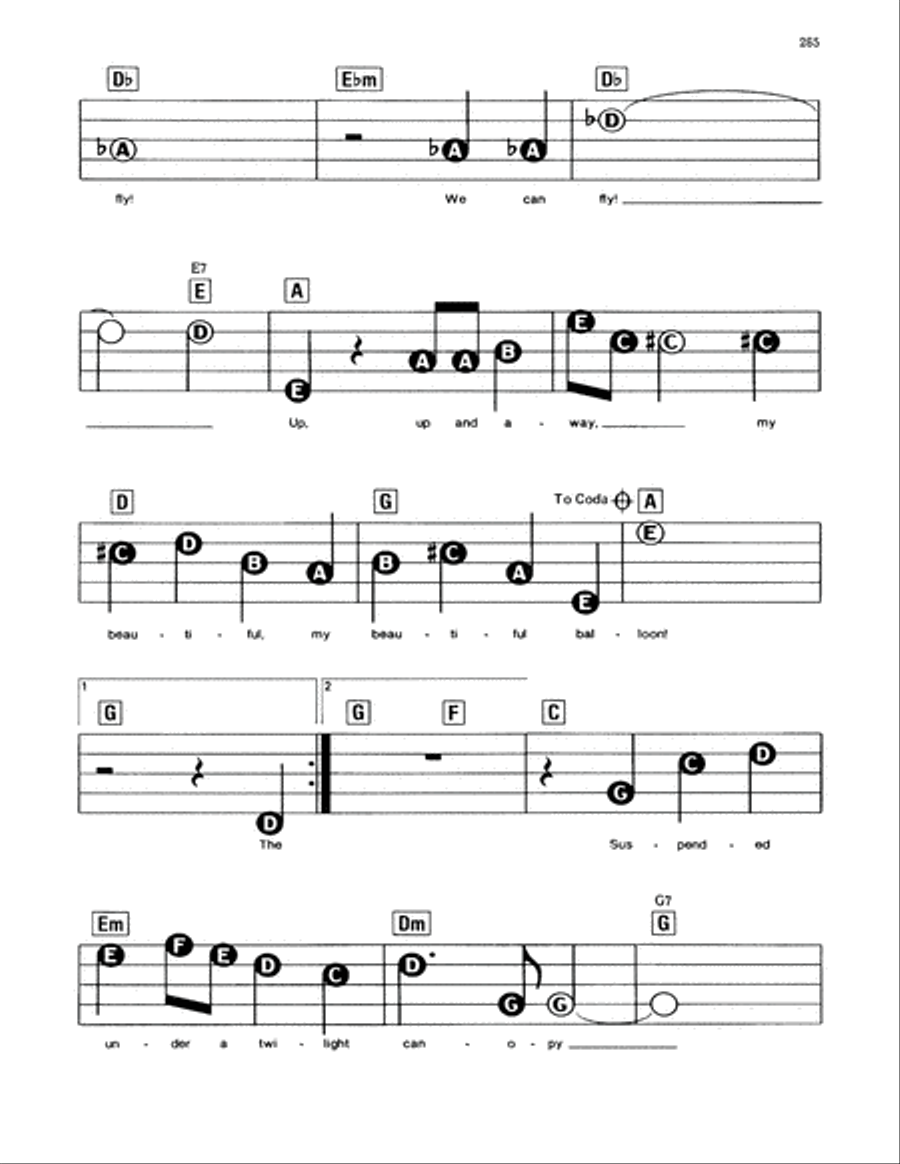 Up, Up And Away Up, Up And Away Electronic Keyboard scores gallery preview page 2