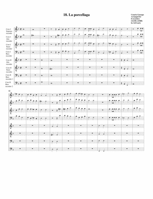 Sonata no.18 a8 (28 Sonate a quattro, sei et otto, con alcuni concerti (1608)) "La Porcellaga" (arra