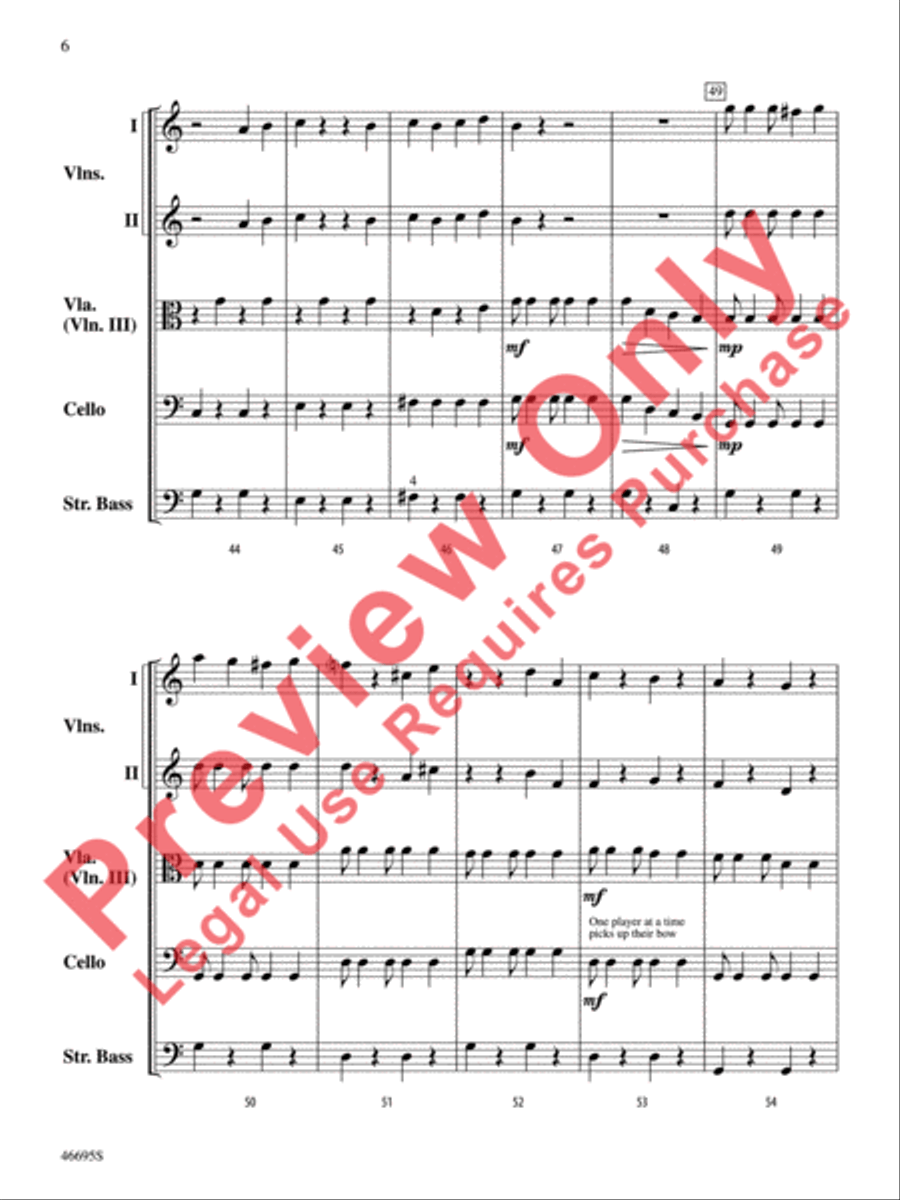 Mele Kalikimaka String Orchestra scores gallery preview page 7