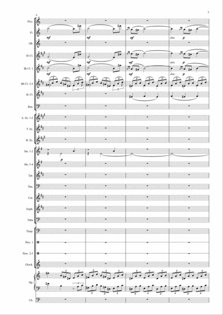 Etude-tableaux Op.39 # 2 Concert Band scores gallery preview page 3
