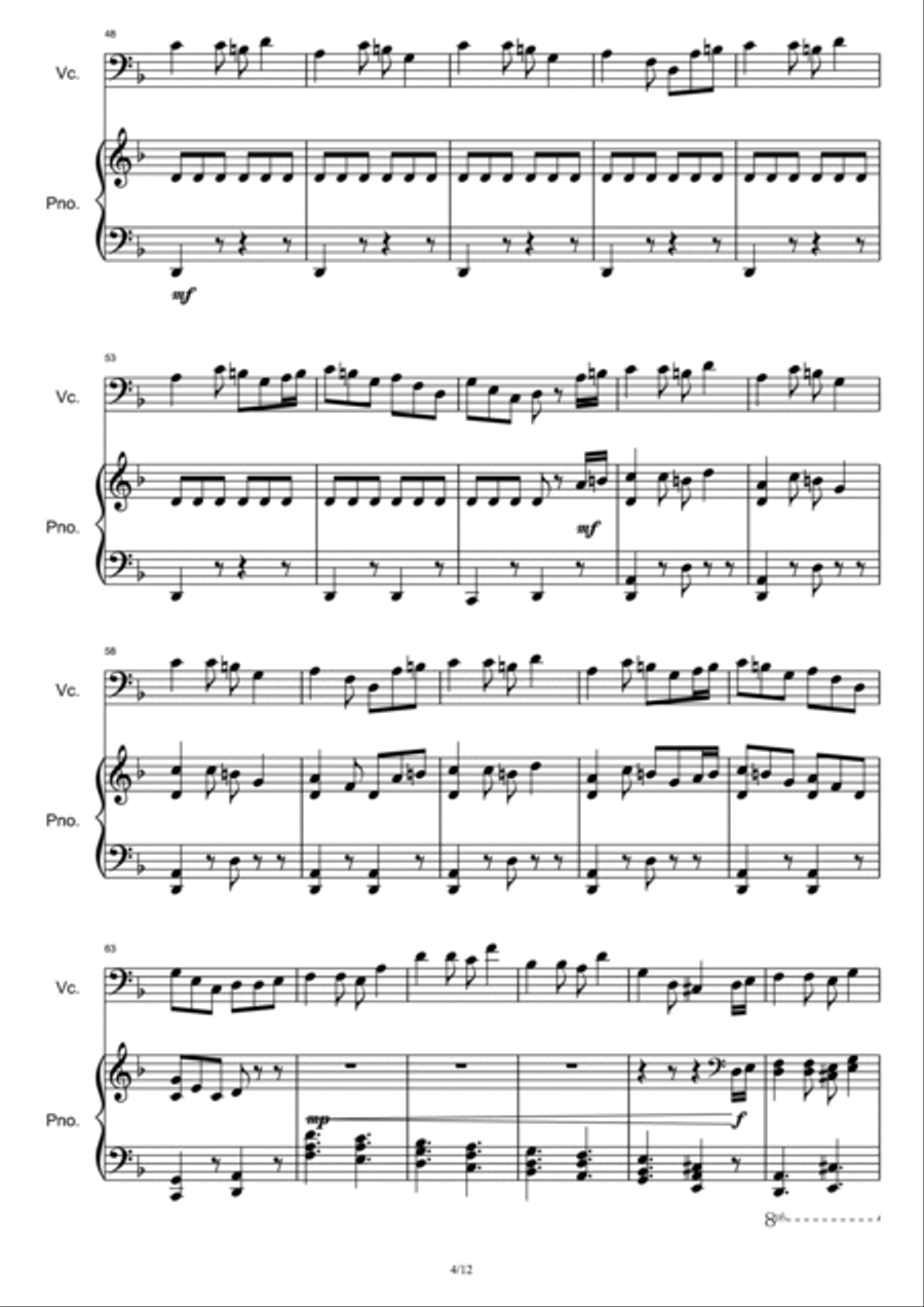 Jack Sparrow Jack Sparrow Piano Solo scores gallery preview page 4