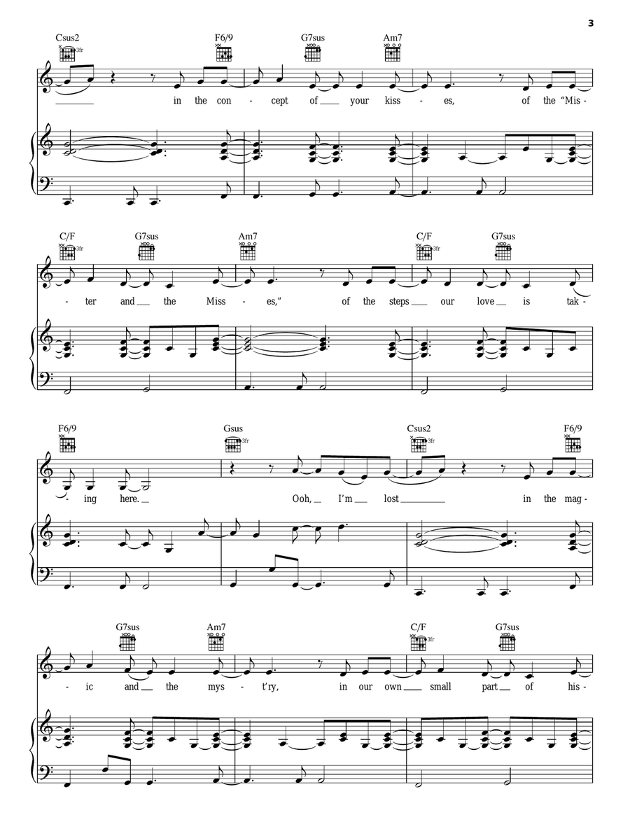 No Remedy For Love Piano, Vocal, Guitar scores gallery preview page 3