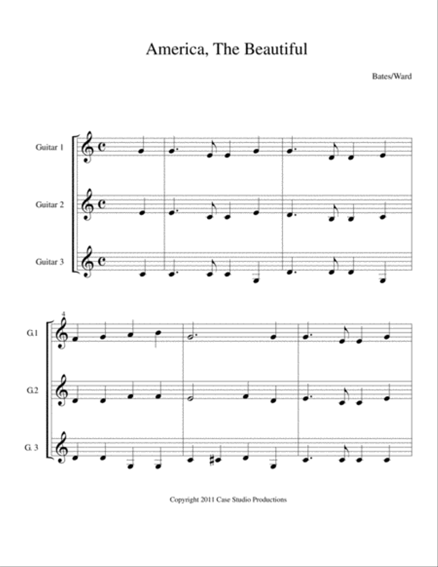Hymns For Guitar Trio book I Small Ensemble scores gallery preview page 4